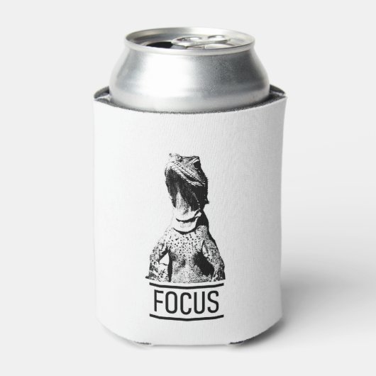 Focus Motiverende Tekst | Hagedis Blikjeskoeler (Blikje Voorkant)
