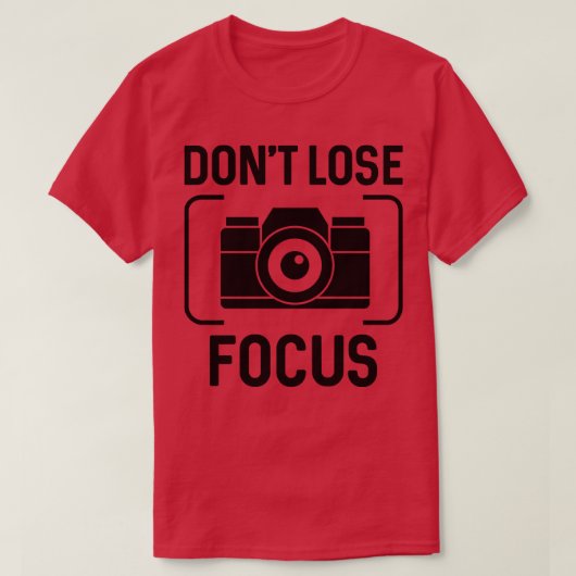 Focus niet verliezen 1 t-shirt (Design voorkant)