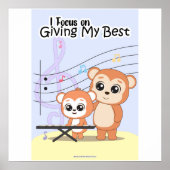 Focus on giving your best Wall art Poster (Voorkant)