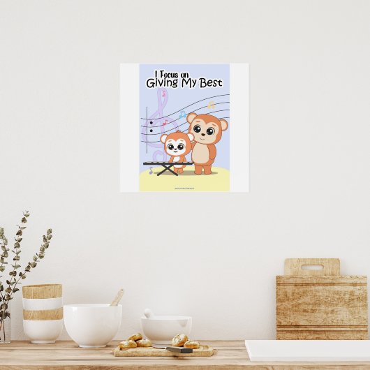 Focus on giving your best Wall art Poster (Keuken)