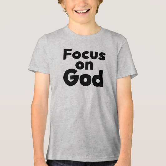 Focus on God – Inspirerend T-shirt (Voorkant)