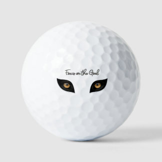 Focus on the Goal - Intense Leopard Eyes Art Golfballen