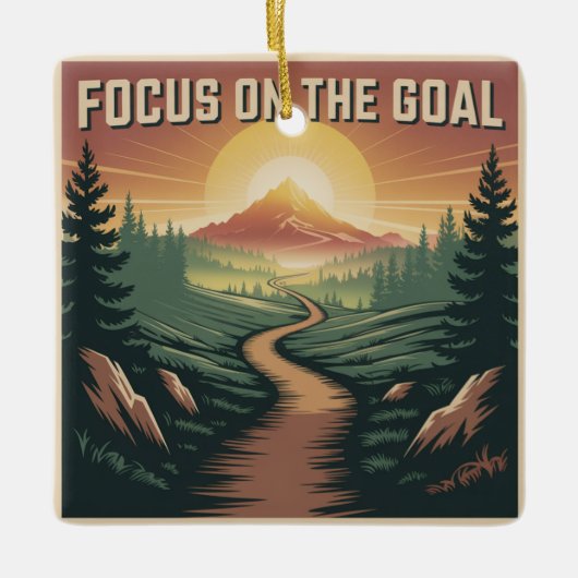 Focus On The Goal Keramisch Ornament (Voorkant)