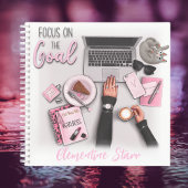"Focus on the Goal" Notitieboek van meisje met hoo