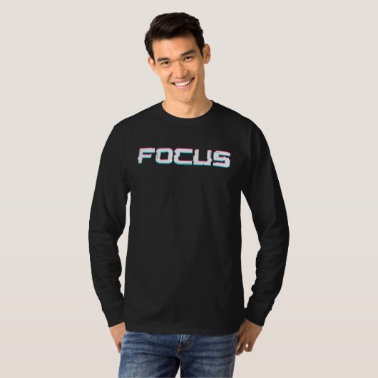 Focus On Your Dream Illusions Tricks Optical T-shirt (Voorkant volledig)