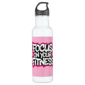 Focus on Your Fitness Exercise Waterfles (Voorkant)