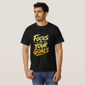 Focus On Your Goals Motivational T-shirt (Voorkant volledig)