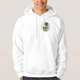 Focus op de Beauty Pen en Ink Roos Illustration Hoodie
