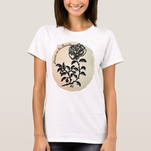 Focus op de Beauty Pen en Ink T-shirt (Voorkant)