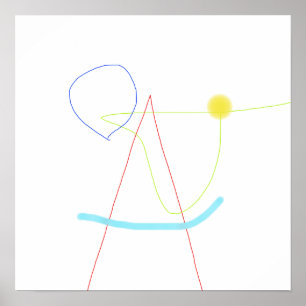 Focus op de compositie poster