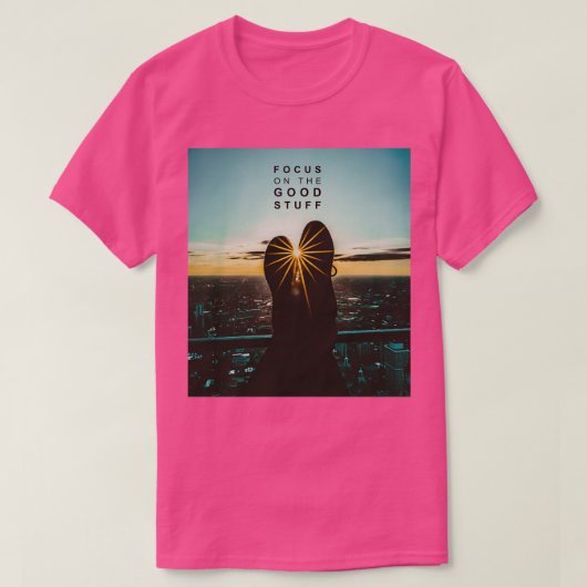 Focus op de goede dingen 7 t-shirt (Design voorkant)