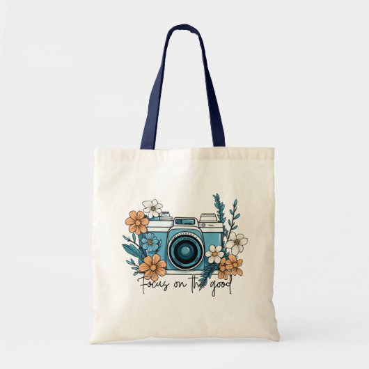 Focus op de goede quote tote bag (Voorkant)
