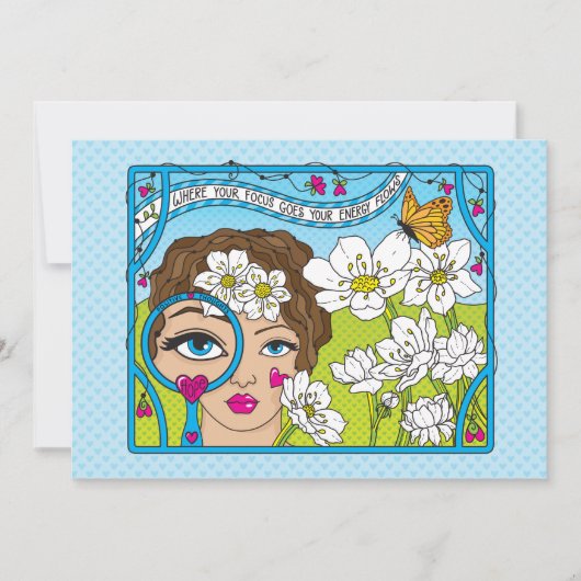 Focus op de Good_Flat Card 7 x 5 inch (Voorkant)