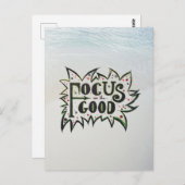 Focus op de GOOD! Inspirerend illustratie Briefkaart (Voorkant / Achterkant)