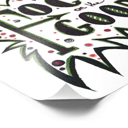 Focus op de GOOD! Inspirerend illustratie Foto Afdruk (Hoek)