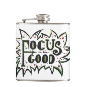 Focus op de GOOD! Inspirerend illustratie Heupfles (Voorkant)
