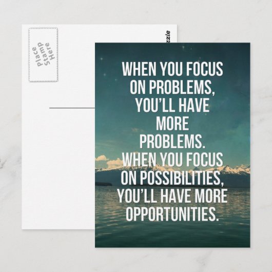 Focus op de mogelijkheden offerte briefkaart (Voorkant / Achterkant)