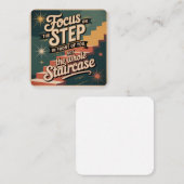 Focus op de stap voor je informatiekaartje (Voorkant / Achterkant)
