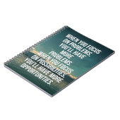 Focus op een mogelijke offerte notitieboek (Linkerzijde)