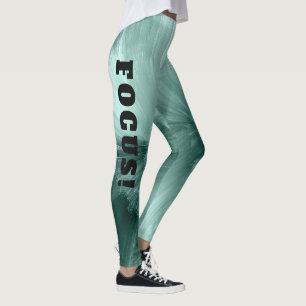 "Focus! op fitness" vrouwelijke Leggings aanpassen