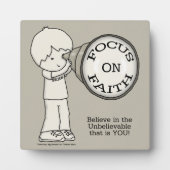 Focus op geloof fotoplaat (Voorkant)