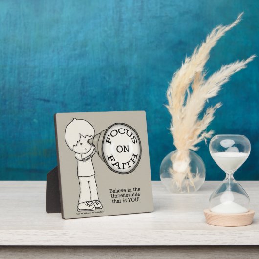 Focus op geloof fotoplaat (Insitu)