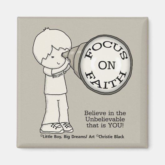 Focus op geloof magneet (Voorkant)
