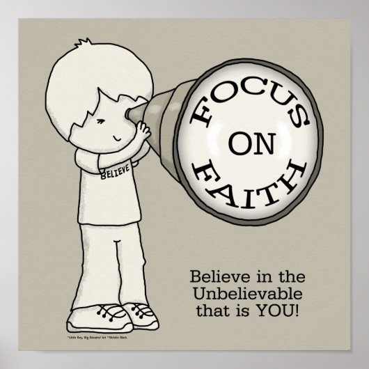 Focus op geloof poster (Voorkant)