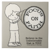 Focus op geloof tegeltje (Voorkant)