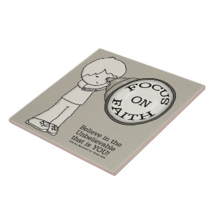 Focus op geloof tegeltje