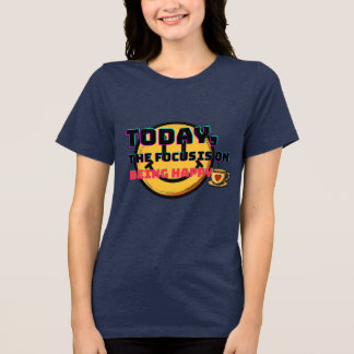 Focus op gelukkig zijn Tri-Blend shirt