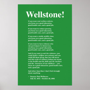 Focus op goed onderwijs, Wellstone 16x24 Poster