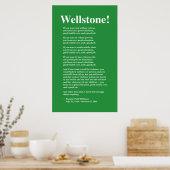 Focus op goed onderwijs, Wellstone 22x36 Poster (Keuken)