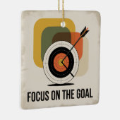 Focus op het doel keramisch ornament (Rechts)