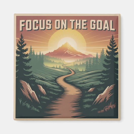 Focus Op Het Doel Magneet (Voorkant)