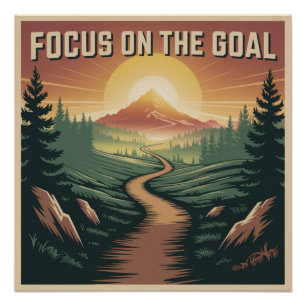 Focus op het doel perfect poster