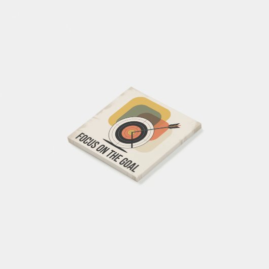 Focus Op Het Doel Post-it® Notes (Schuin)