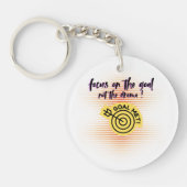 Focus op het doel sleutelhanger (Voorkant)