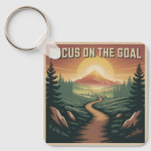 Focus op het doel sleutelhanger (Voorkant)