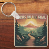 Focus op het doel sleutelhanger (Voorkant)