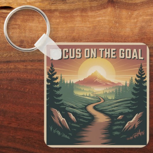 Focus op het doel sleutelhanger (Voorkant)