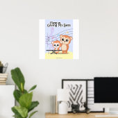 Focus op het geven van je beste muurkunst poster (Thuiskantoor)