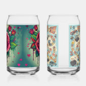 Focus op het gevoel blikvorm glas (Links)