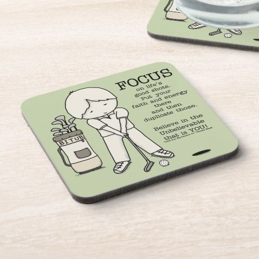 Focus op het goede bier onderzetter (Linkerzijde)