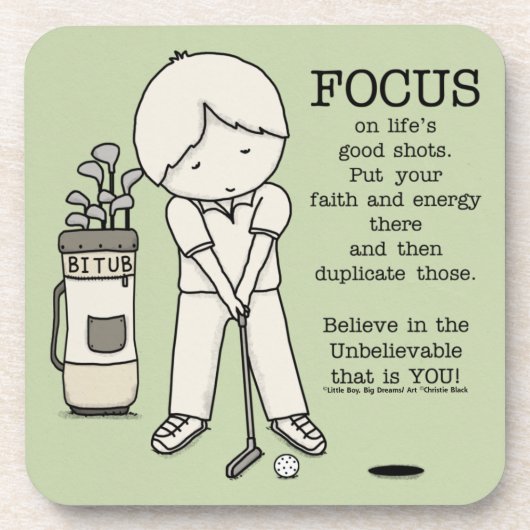 Focus op het goede bier onderzetter (Voorkant)