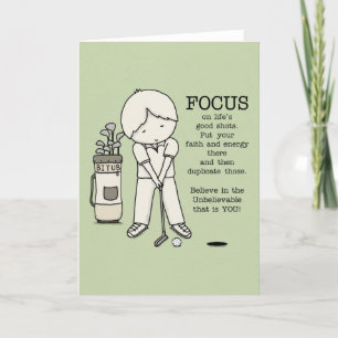 Focus op het goede feestdagen kaart