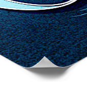 Focus op het goede - Inspire & Motivate Blue Poster (Hoek)