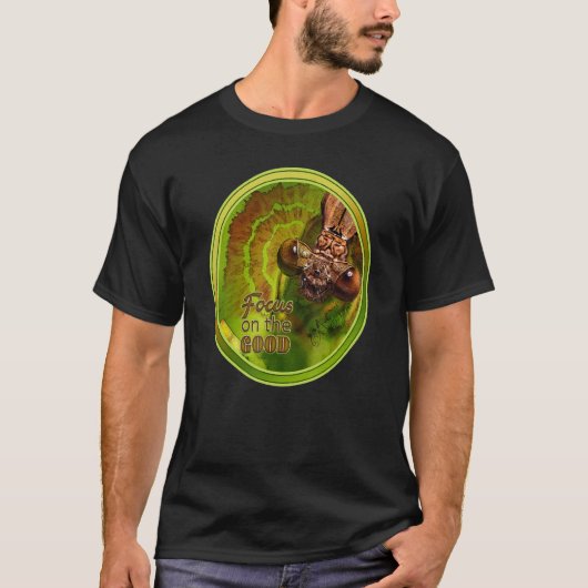 Focus op het goede Inspirerend Damselfly Eyes Pho T-shirt (Voorkant)