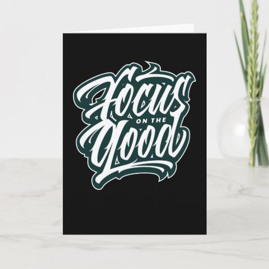 Focus op het goede kaart (Voorkant)