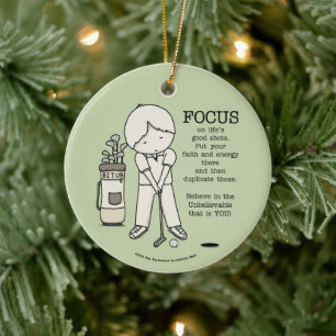 Focus op het goede keramisch ornament